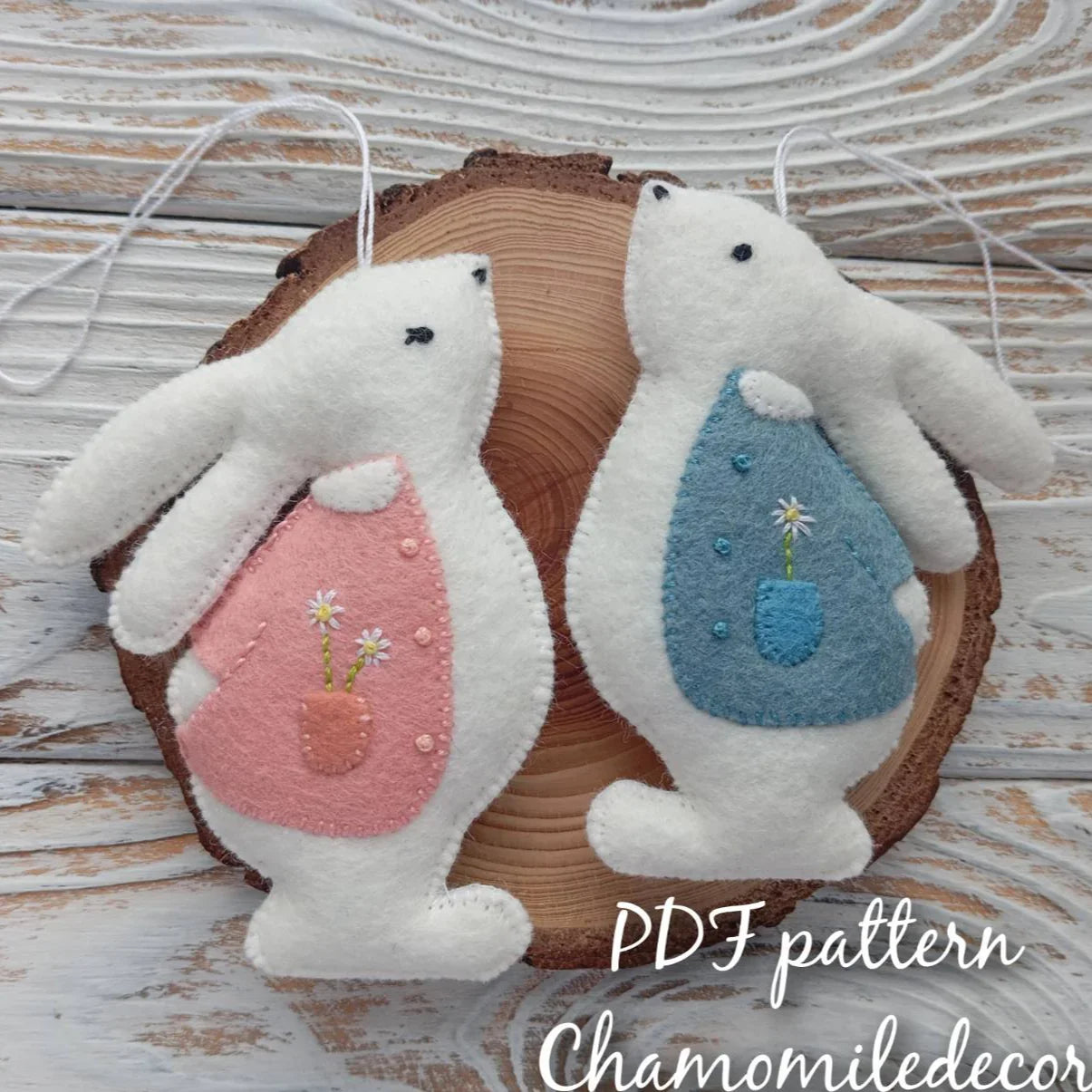 Easter Bunny – Felt PDF Sewing Pattern