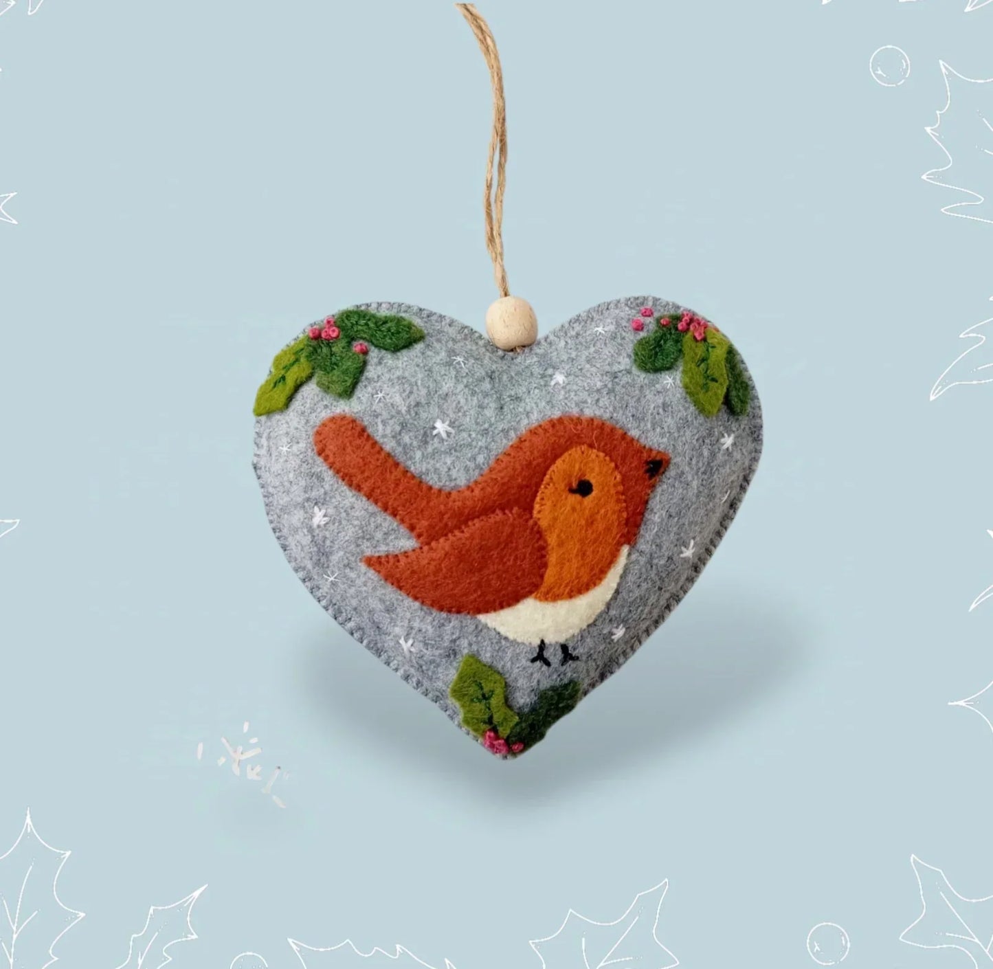 Christmas Felt Robin – Ornament Pattern