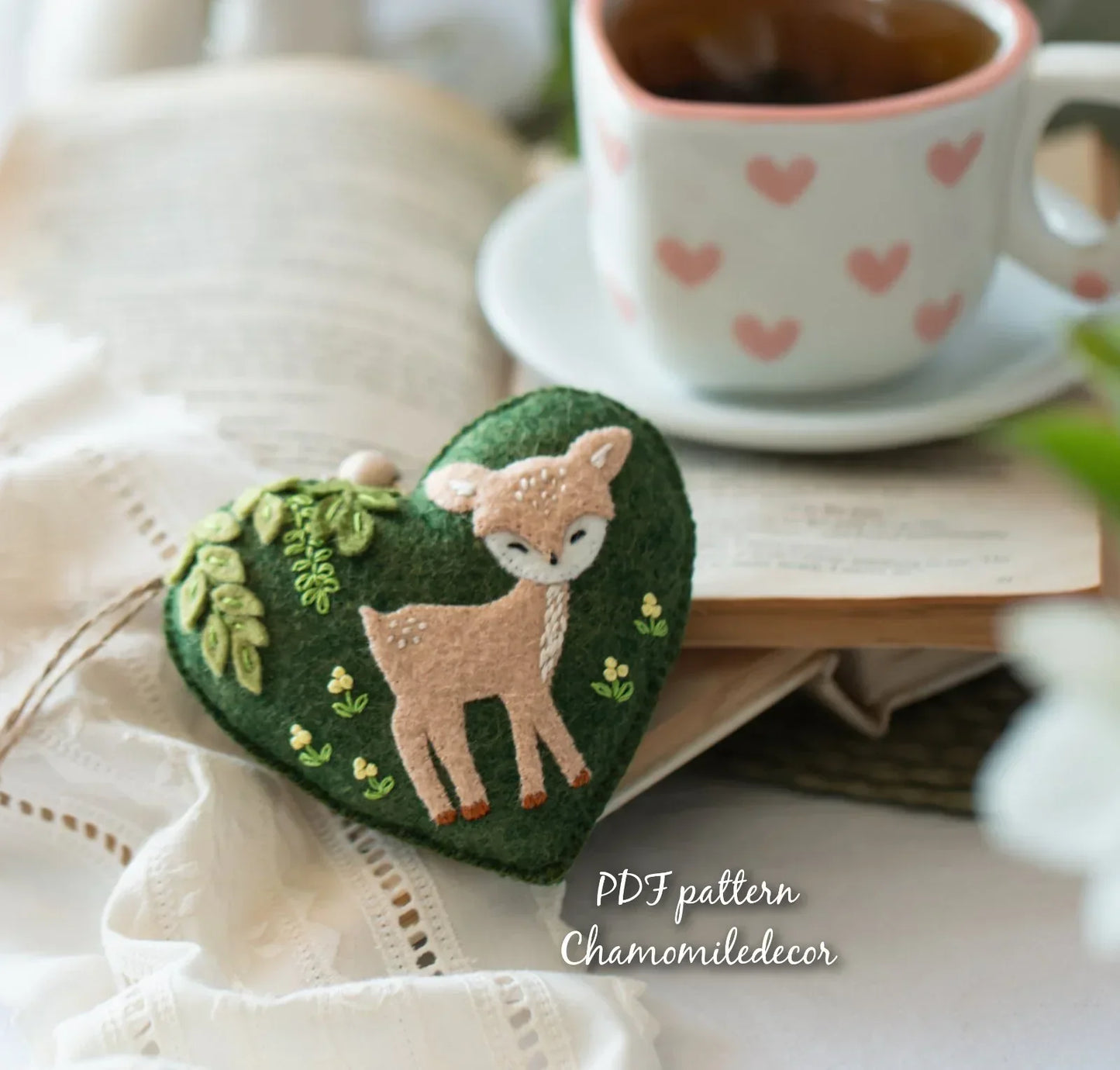 Christmas Felt Patterns – Tree, Deer & Heart
