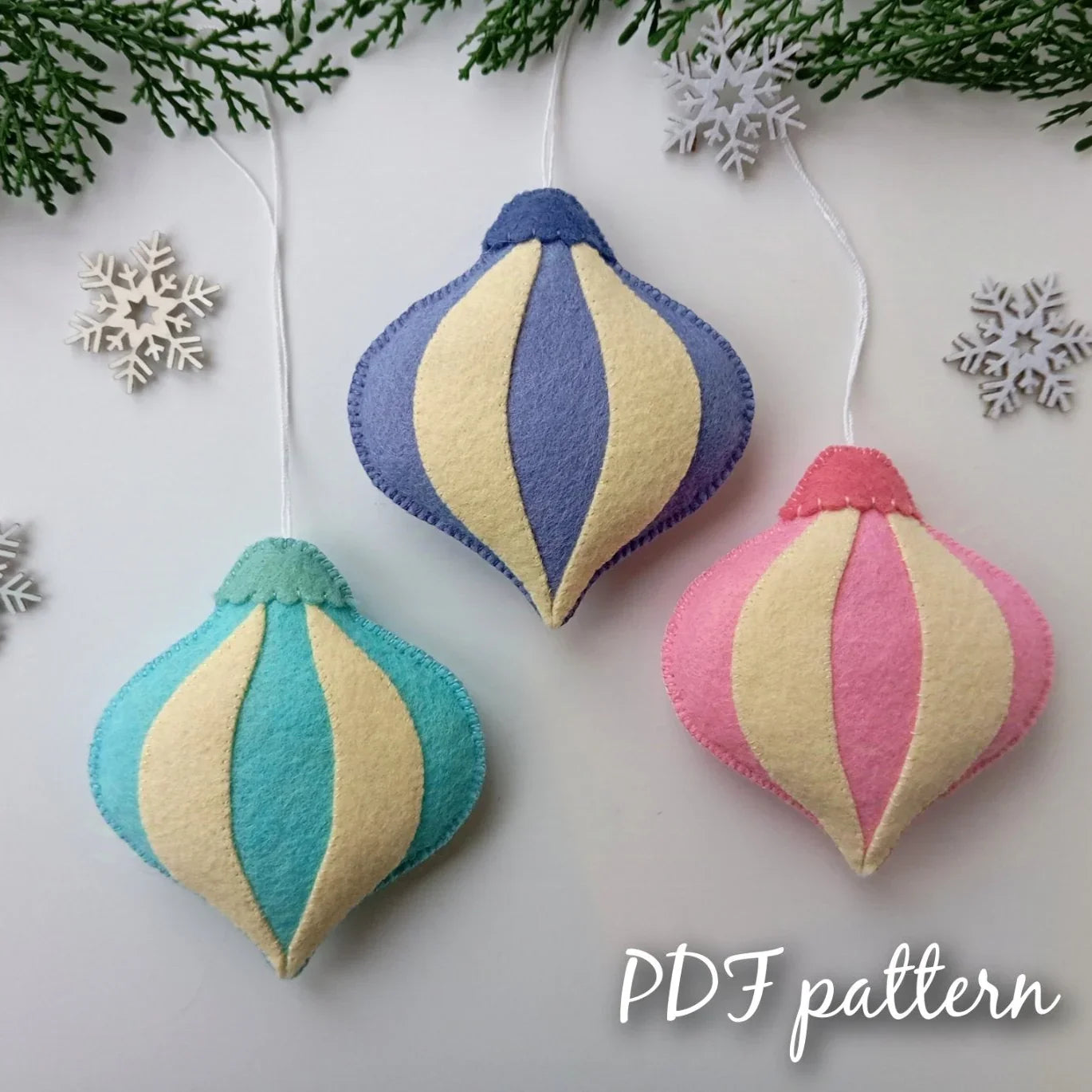 Christmas ornaments pattern - Hand Sewing