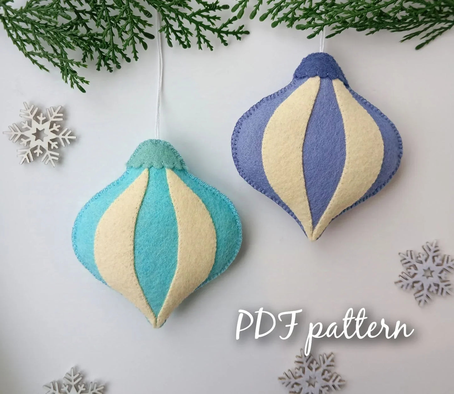 Christmas ornaments pattern - Hand Sewing