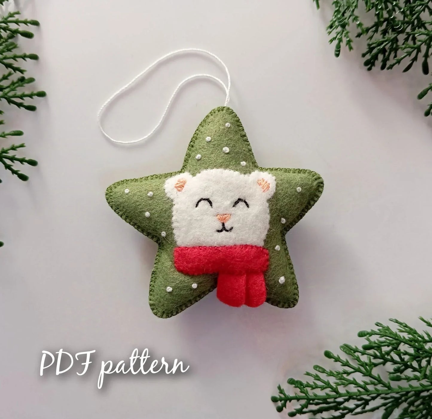 Christmas Ornaments - Felt pdf Pattern